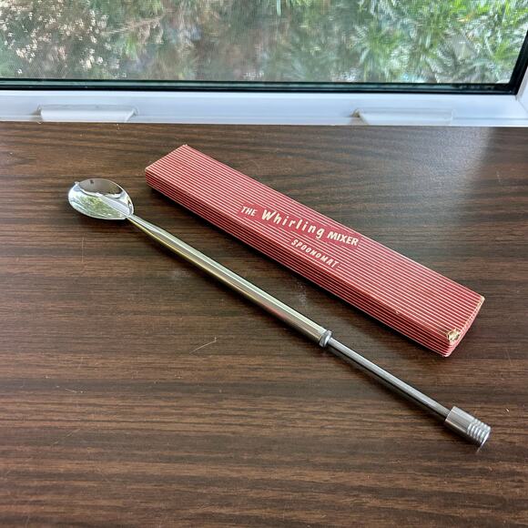 Vintage Whirling Mixer “Spoonomatic” in Box – Spinning Bar Spoon Cocktails - Picture 6 of 8